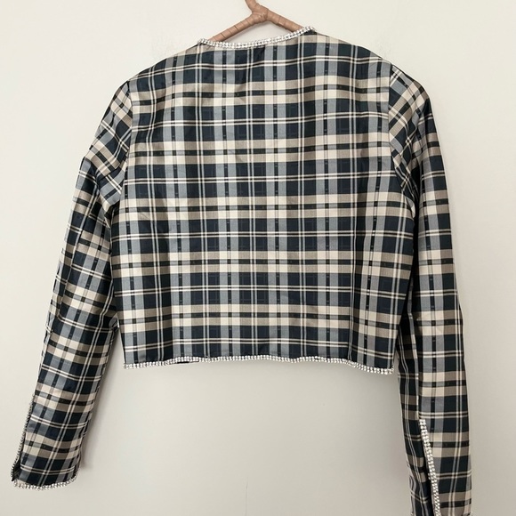 NEW Sister Jane DREAM Cosmic Check Cropped Jacket - Picture 6 of 8